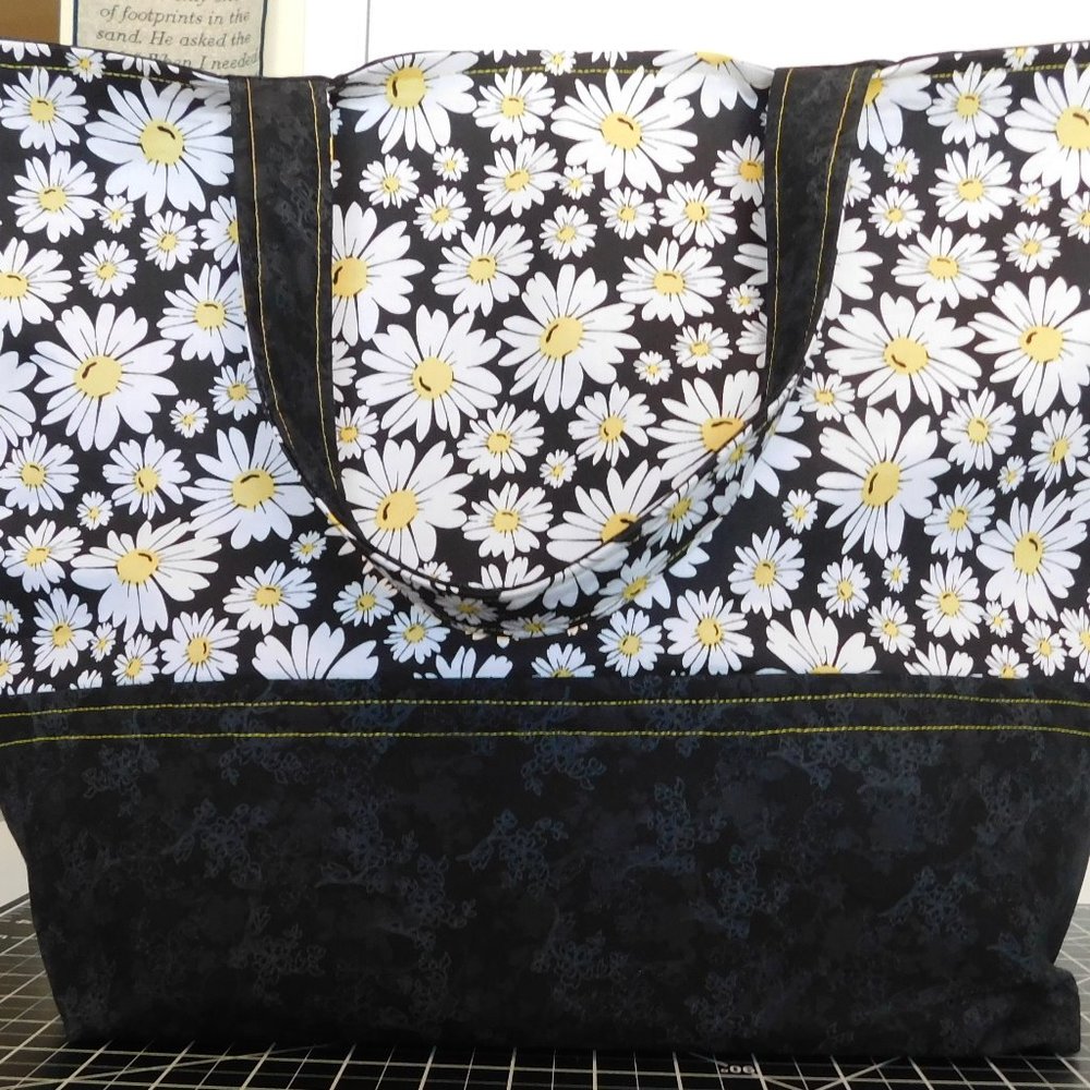 Lined Market/Tote Bag-Handcrafted
